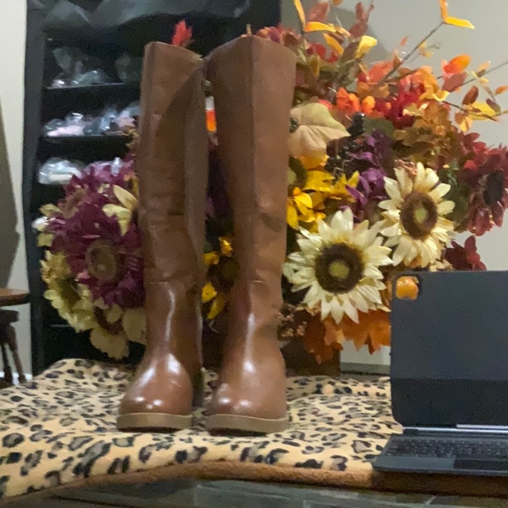 #190 Life Stride Soft system NWOT  W sz9M Bristol walnut Knee-High Boots